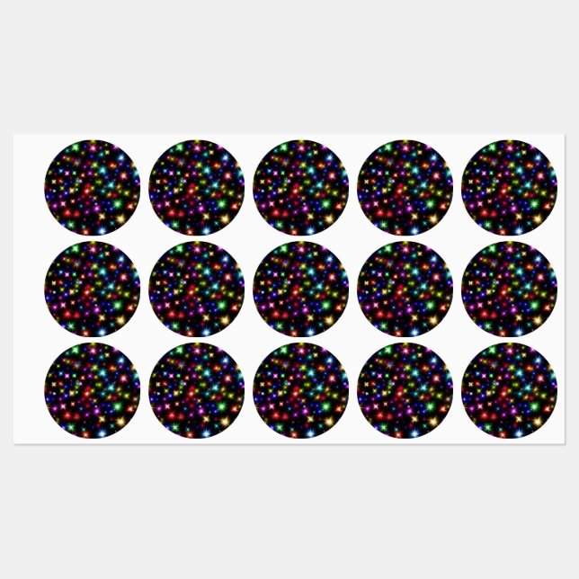 Colourful Stars Fireworks Design (Sheet)