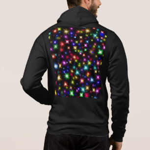 Colourful Stars Fireworks Design Hoodie