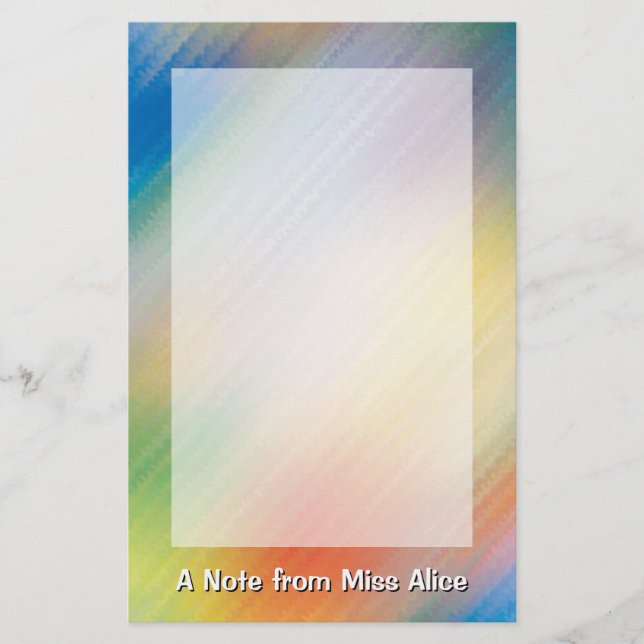 Colourful Stationery (Front)