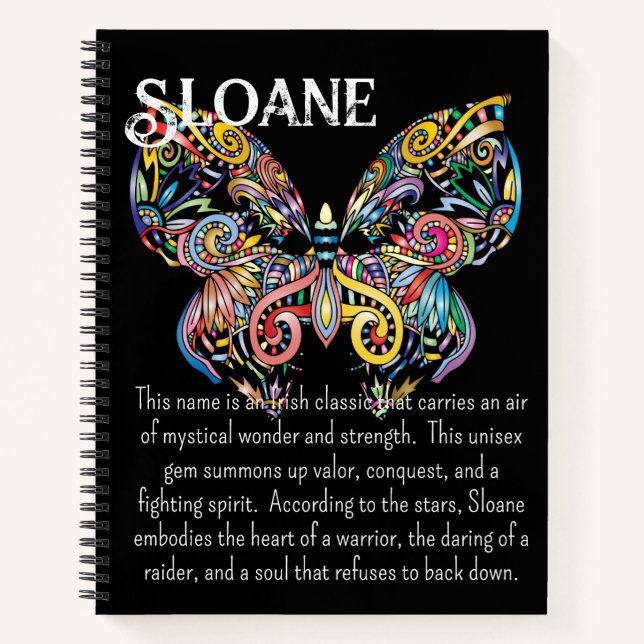 Colourful Steampunk Butterfly Journal (Front)