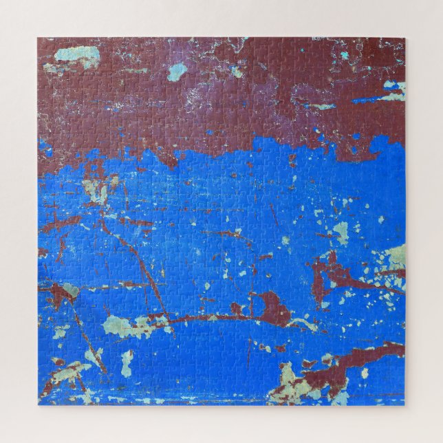 Colourful steel rust: abstract texture jigsaw puzzle (Vertical)