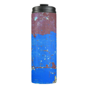 Colourful steel rust: abstract texture thermal tumbler