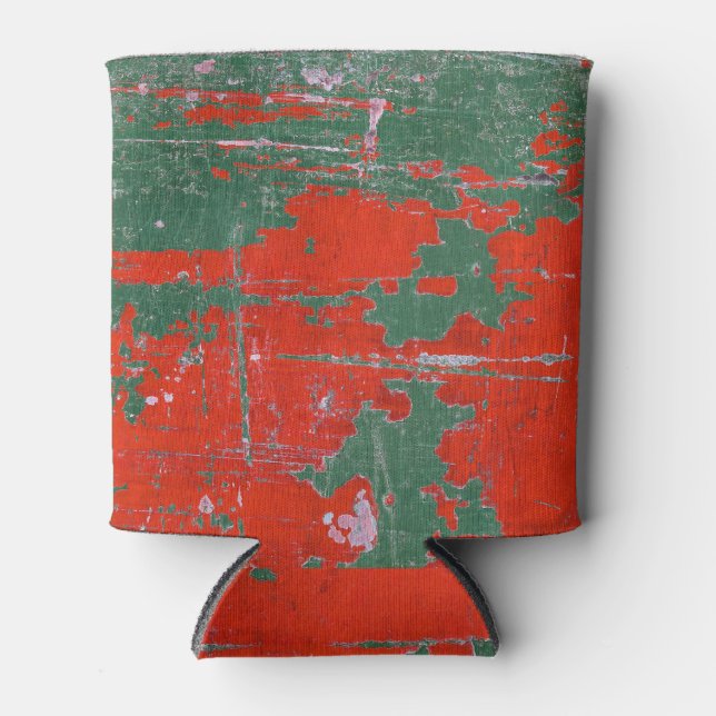 Colourful steel rust, textured background. can cooler (Front)