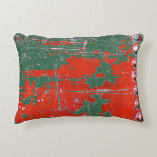 Colourful steel rust, textured background. decorative cushion
