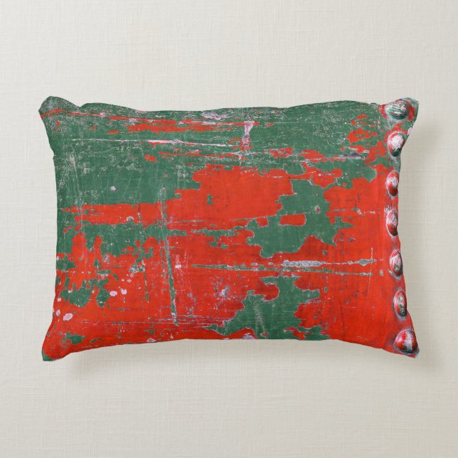 Colourful steel rust, textured background. decorative cushion (Front)