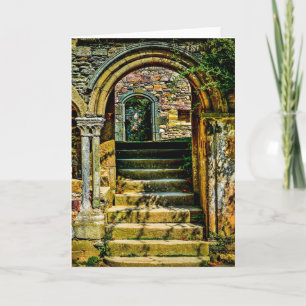Colourful Stone Doorway Holiday Card