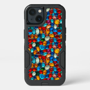 Colourful stone pebble texture