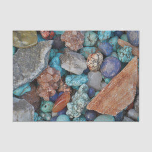 Colourful stone rock pebble natural texture tissue paper