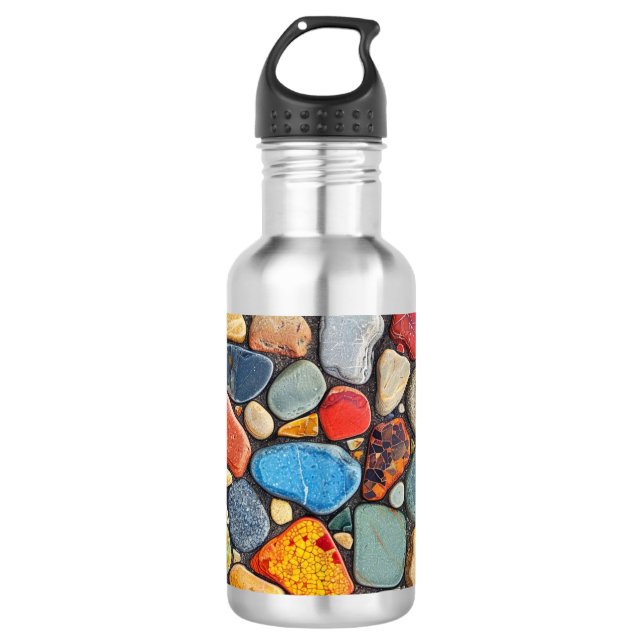 Colourful Stones 532 Ml Water Bottle (Front)
