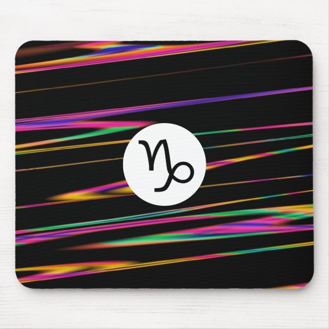 Colourful strands - Capricorn Mouse Mat (Front)