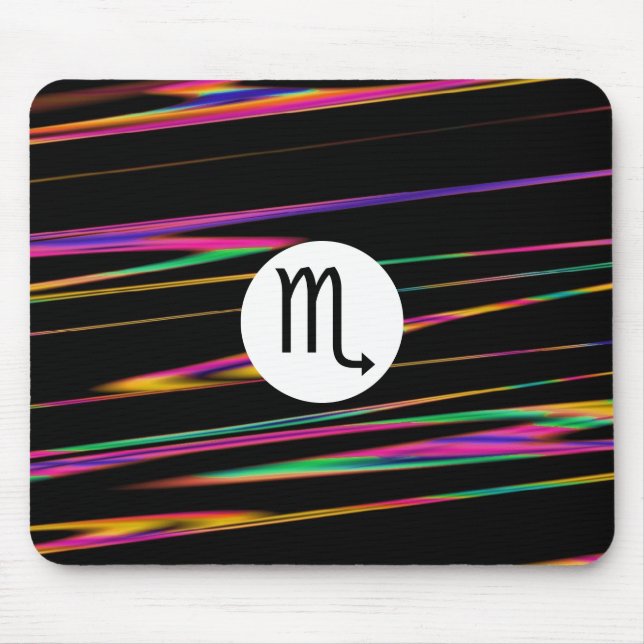 Colourful strands - Scorpio Mouse Mat (Front)