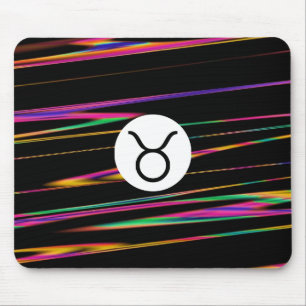 Colourful strands - Taurus Mouse Mat