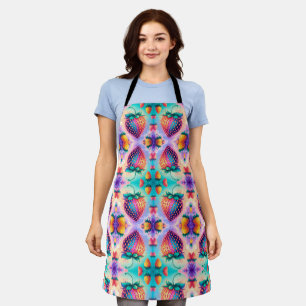 Colourful strawberry apron