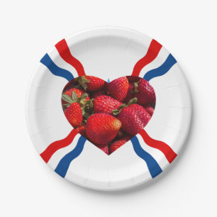 Colourful Strawberry Birthday Party Paper Plates