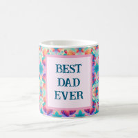 Colourful strawberry with Best Dad Ever