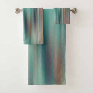 colourful streaks bath towel set