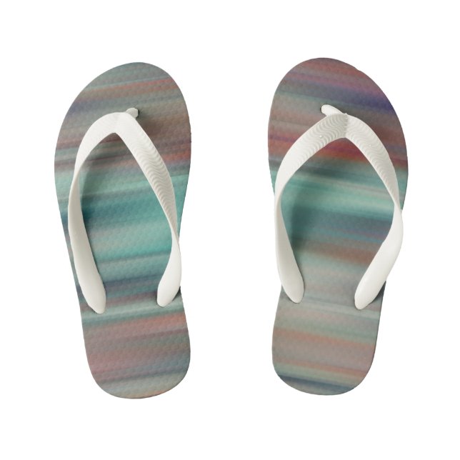 Colourful Streaks Kid's Flip Flops (Footbed)