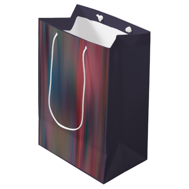 colourful streaks   medium gift bag (Front Angled)