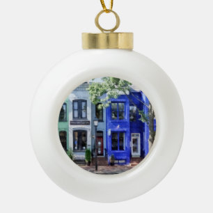 Colourful Street Alexandrai VA Ceramic Ball Christmas Ornament