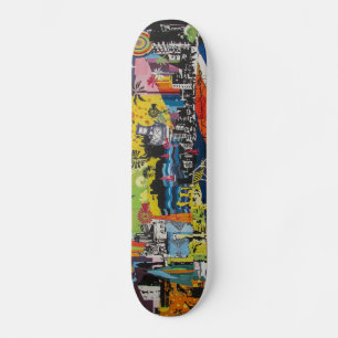 Colourful Street Art Graffiti Skateboard