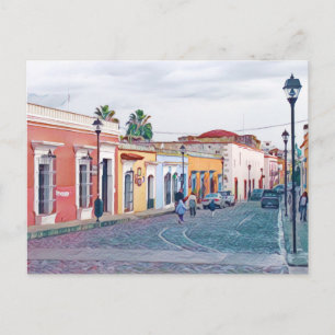 Colourful street of Oaxaca, Mexico Postcard