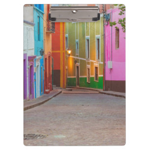 Colourful street scene clipboard