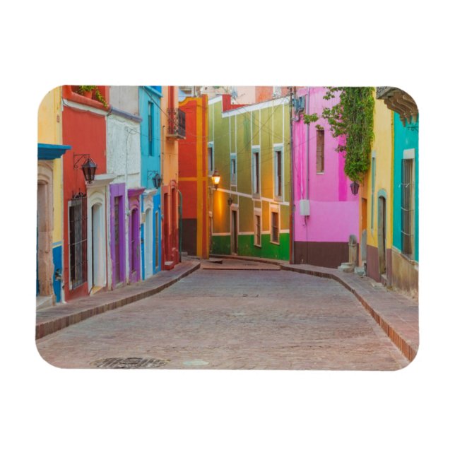 Colourful street scene magnet (Horizontal)