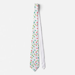 Colourful String Lights Christmas Party Tie