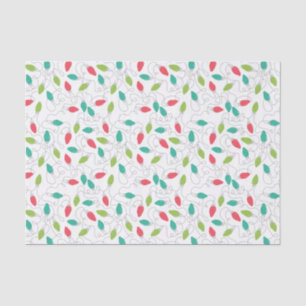 Colourful String of Lights Christmas Tissue Paper