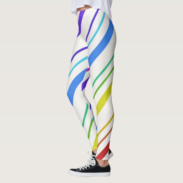 Colourful Stripe Leggings (Left)