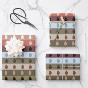 Colourful Stripe Tribal Wrapping Paper Sheet