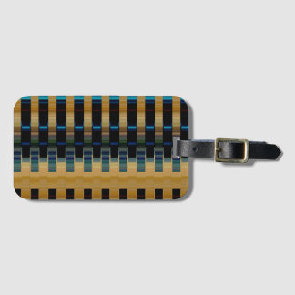 colourful stripe weave luggage tag