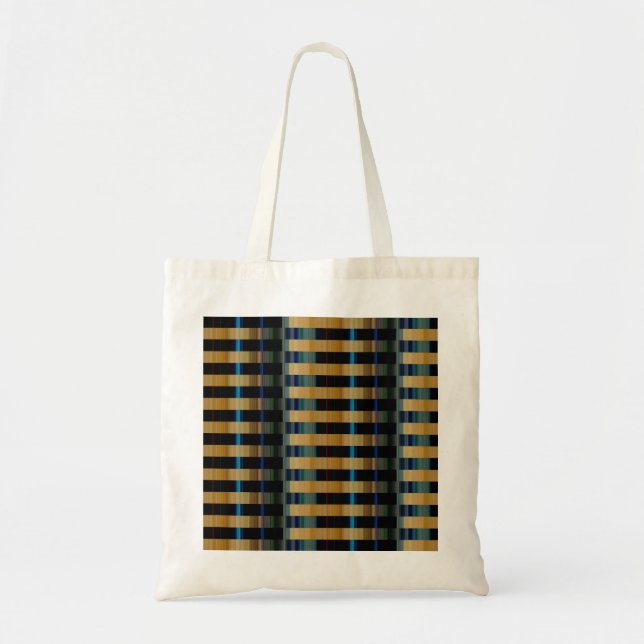 colourful stripe weave tote bag (Front)