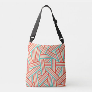 Colourful Striped Abstract Pattern Crossbody Bag