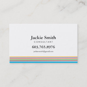 Colourful striped Business Card