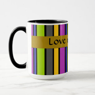 Colourful Striped Father's Day Mug