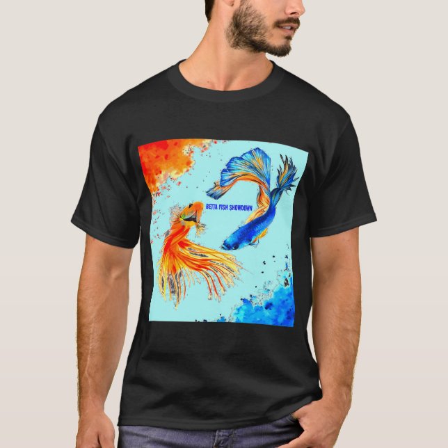 Colourful Striped Fish T-Shirt (Front)
