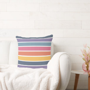 Colourful Striped Pattern Cushion