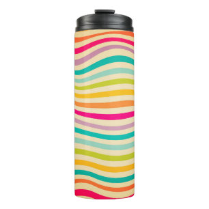 Colourful Striped Seamless Pattern. illustration. Thermal Tumbler