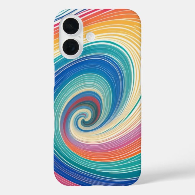 Colourful Striped Waves Case-Mate iPhone Case (Back)