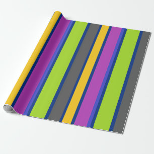Colourful Striped Wrapping Paper