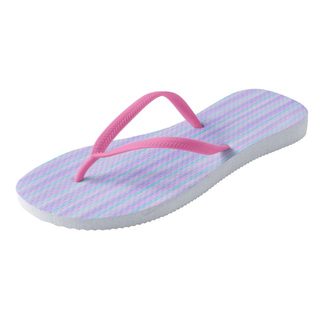 colourful stripes 4 flip flops (Angled)