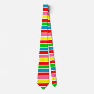 Colourful Stripes Abstract Neck Tie