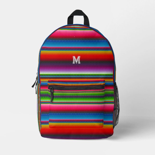 Colourful Stripes Backpack w/out your text (Front)