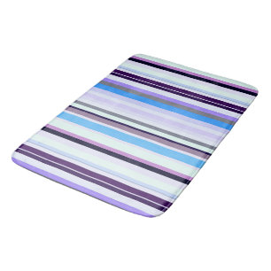 Colourful stripes  bath mat