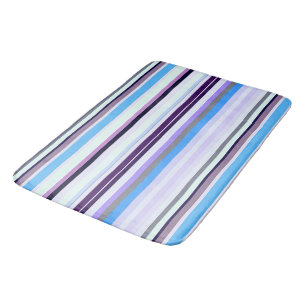 Colourful stripes  bath mat