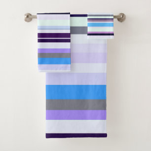 Colourful stripes  bath towel set