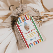 Colourful Stripes Boy 1st Birthday Photo