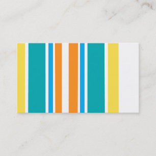 colourful stripes business card template
