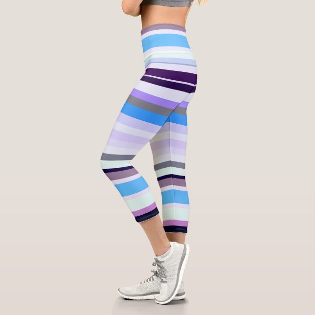 Colourful stripes  capri leggings (Left)